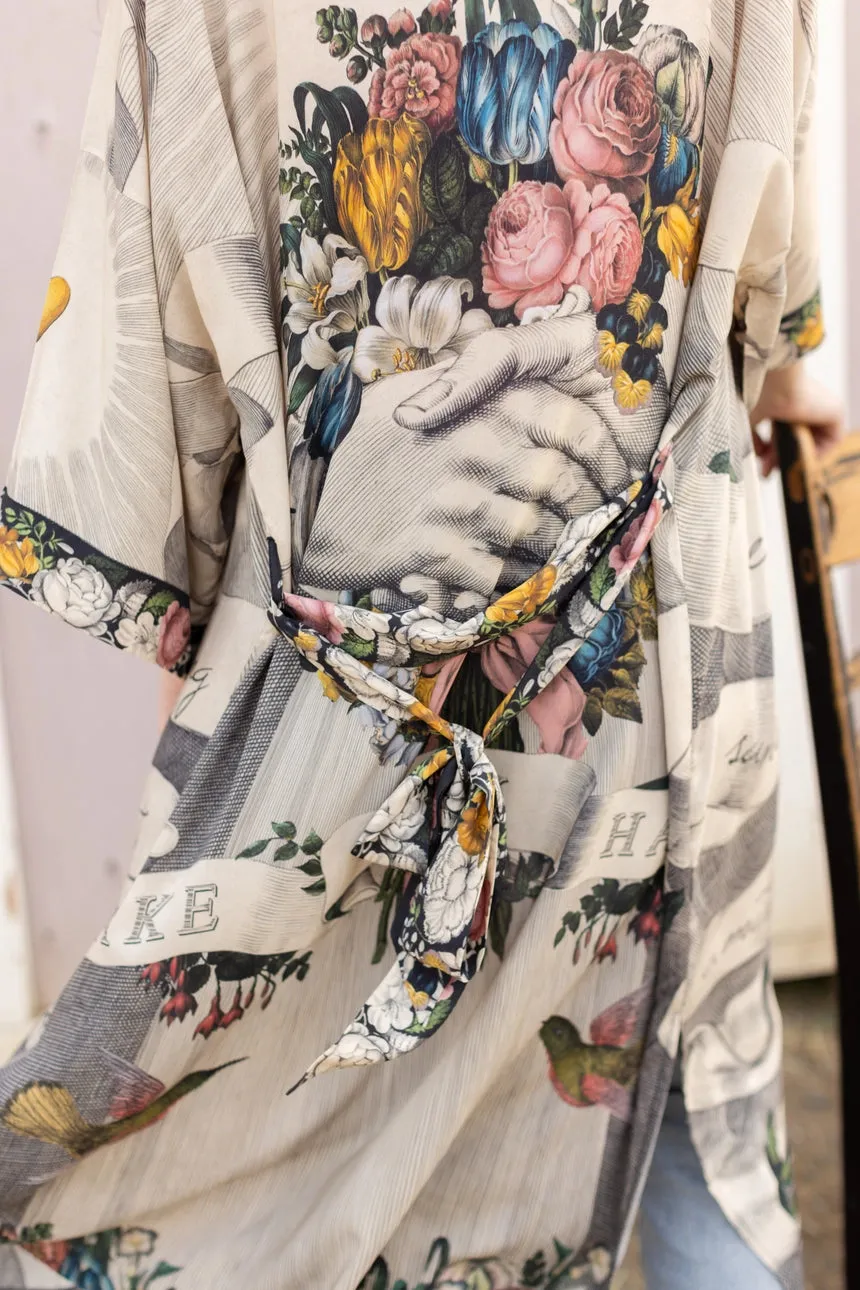 Luxury Art Duster Kimono Robe, multiple styles