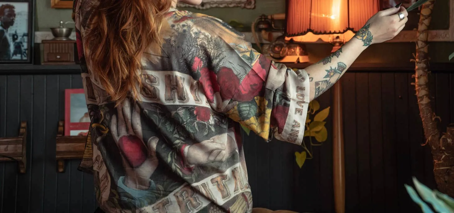 Luxury Art Duster Kimono Robe, multiple styles