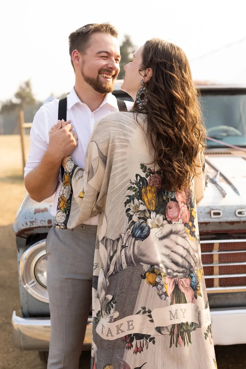 Luxury Art Duster Kimono Robe, multiple styles