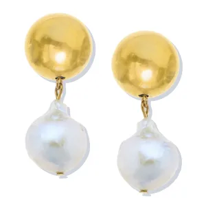 Margaret Baroque Pearl Drop Earrings