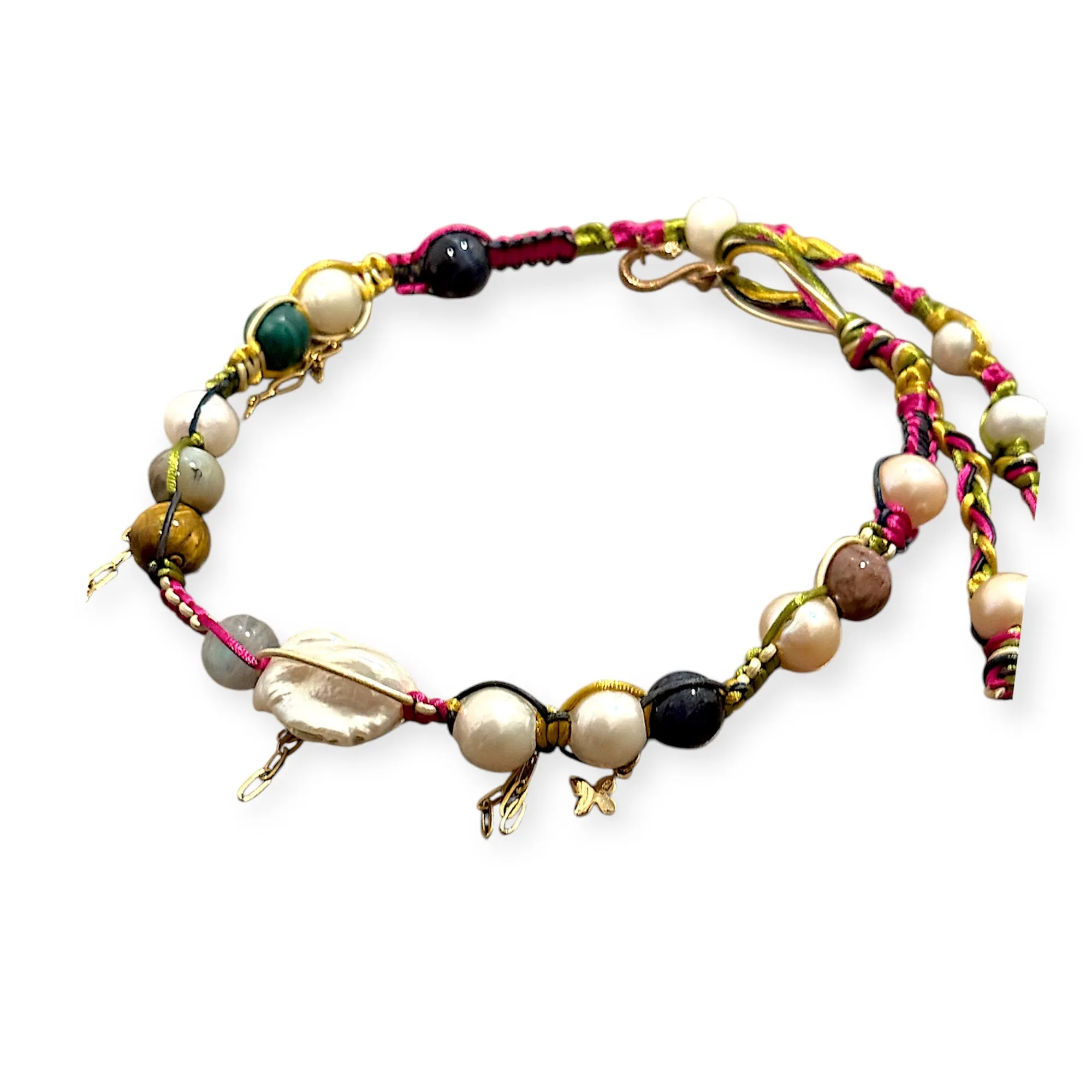 MEDITERRANEAN SKY ROCKER BUTTERFLY CHOKER