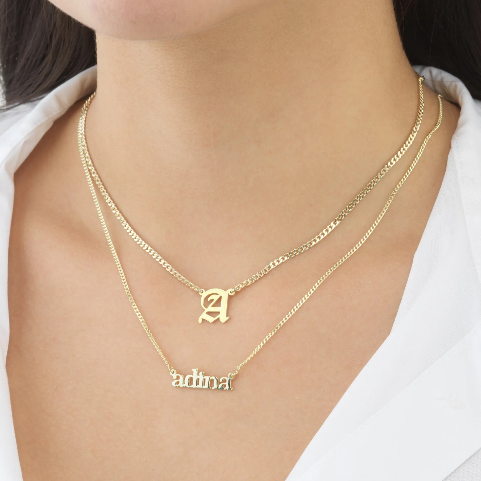 Mini Lowercase Nameplate Necklace