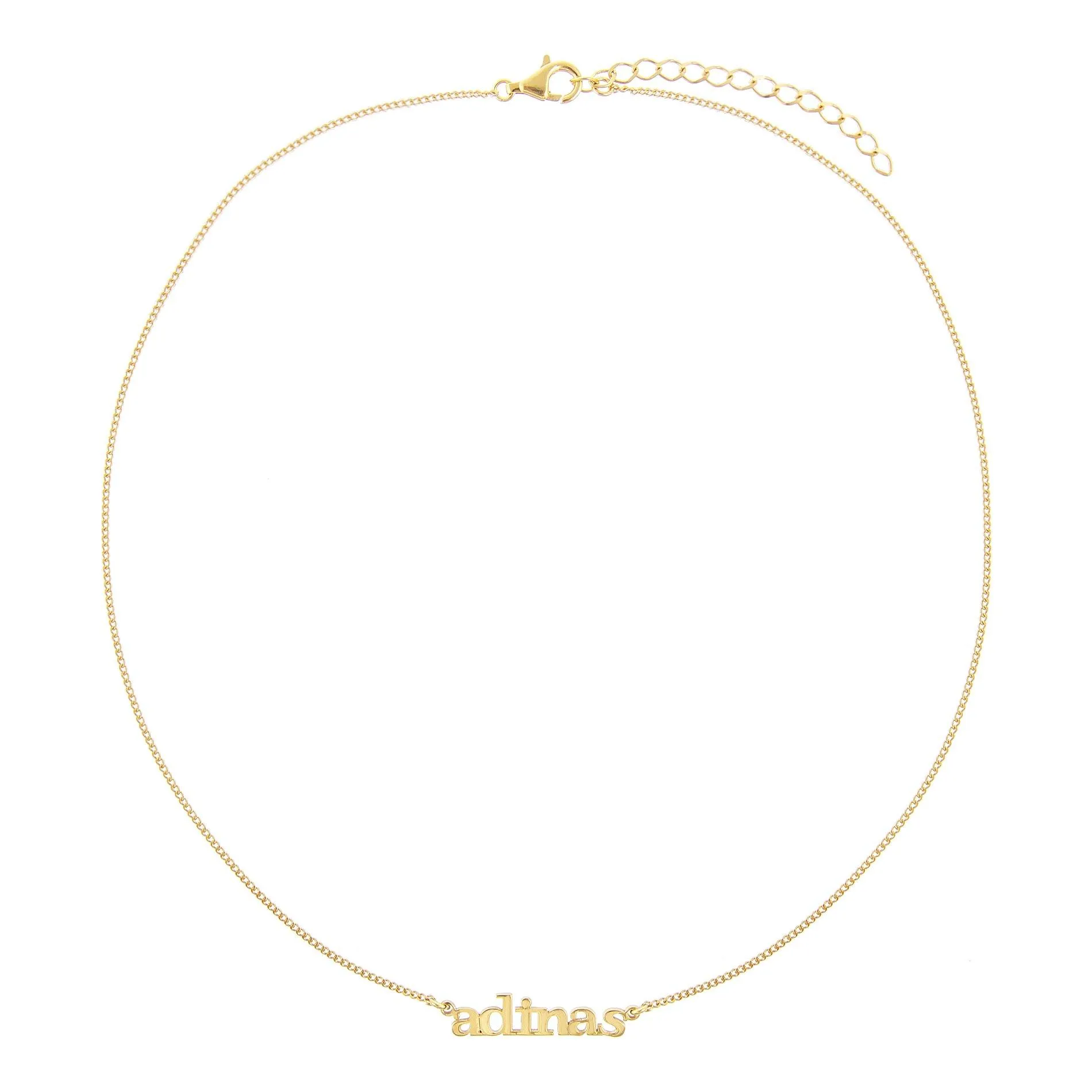 Mini Lowercase Nameplate Necklace