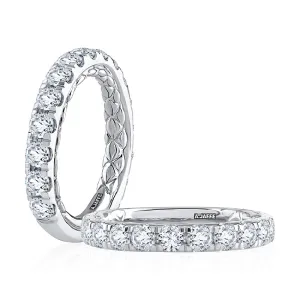 Modern Two Tone Diamond Wedding Ring