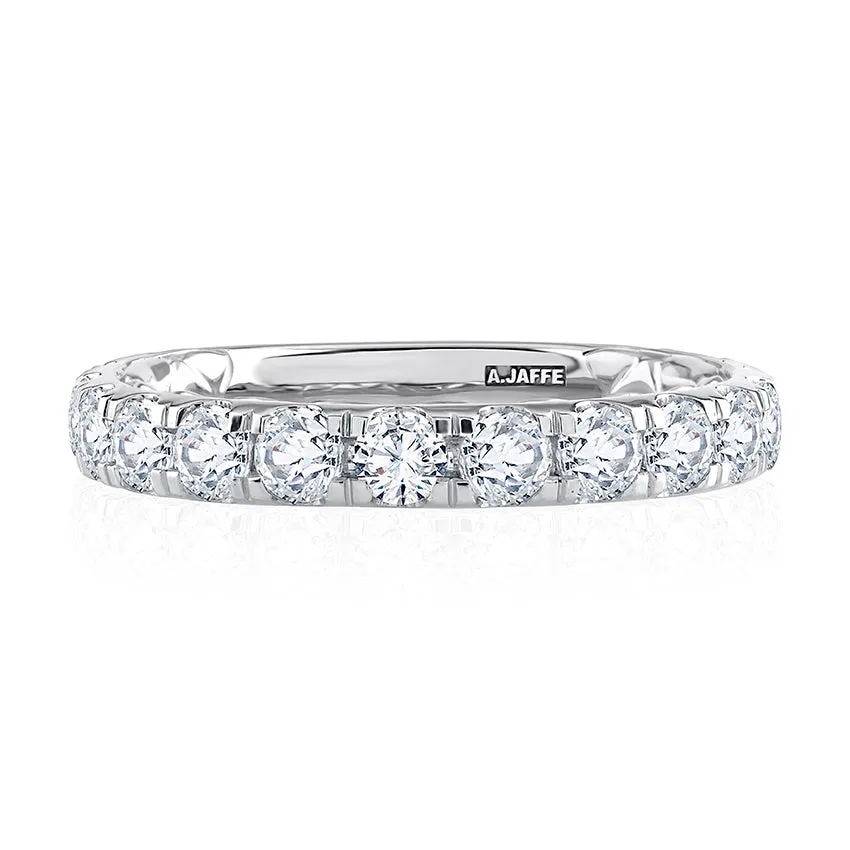 Modern Two Tone Diamond Wedding Ring