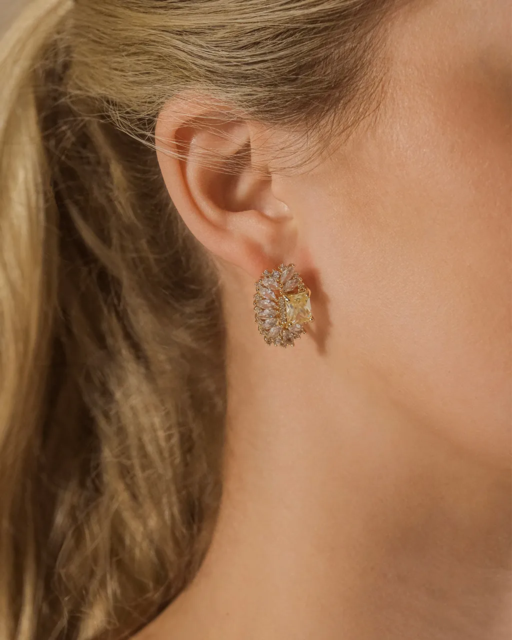 Nina Elongated CZ Stud Earrings
