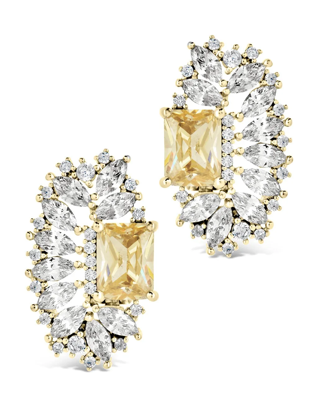 Nina Elongated CZ Stud Earrings