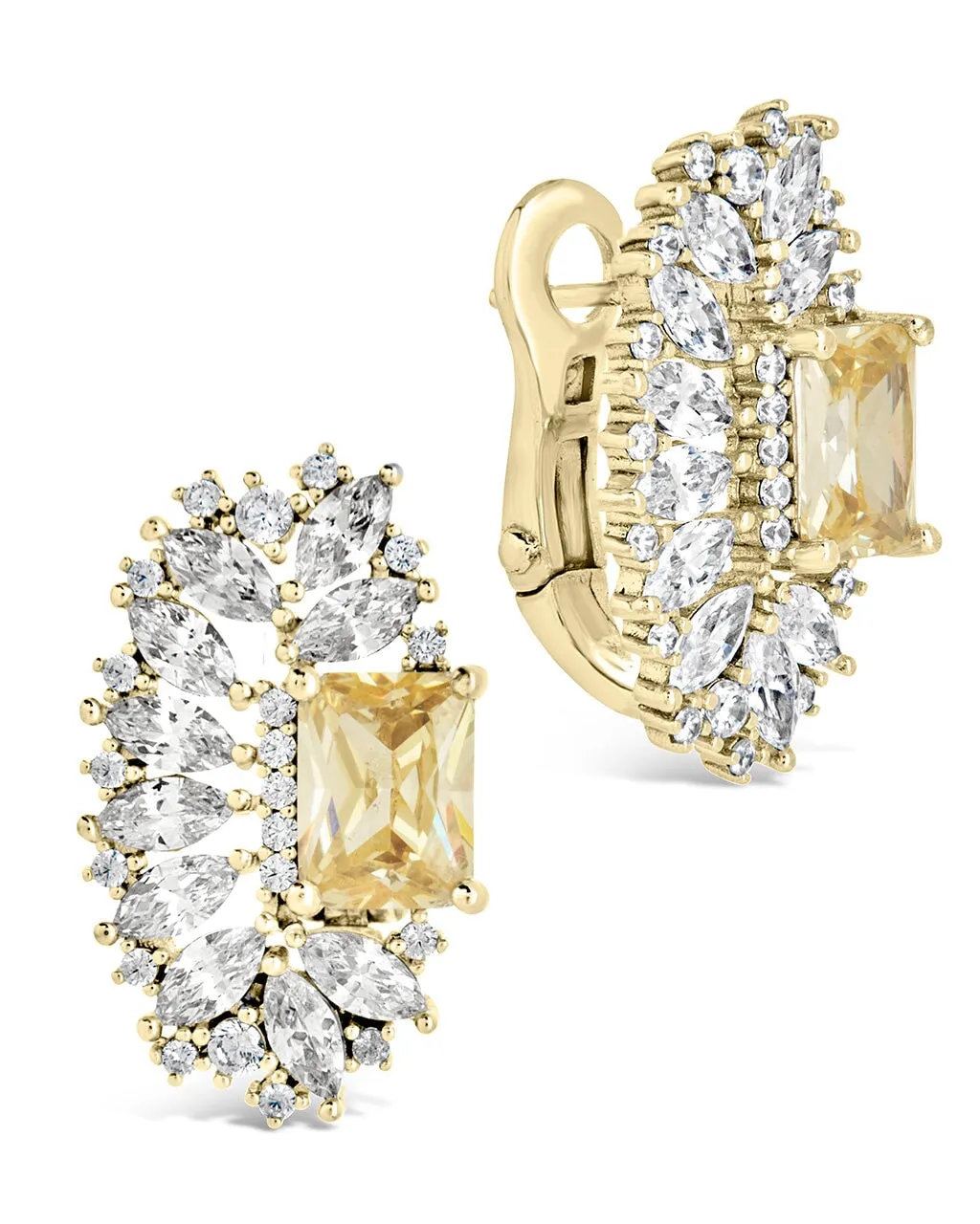 Nina Elongated CZ Stud Earrings