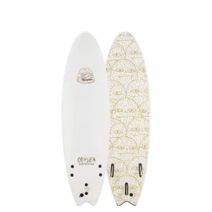 ODYSEA Skipper Pro x Evan Rossell 6'6 Quad Soft Surfboard White
