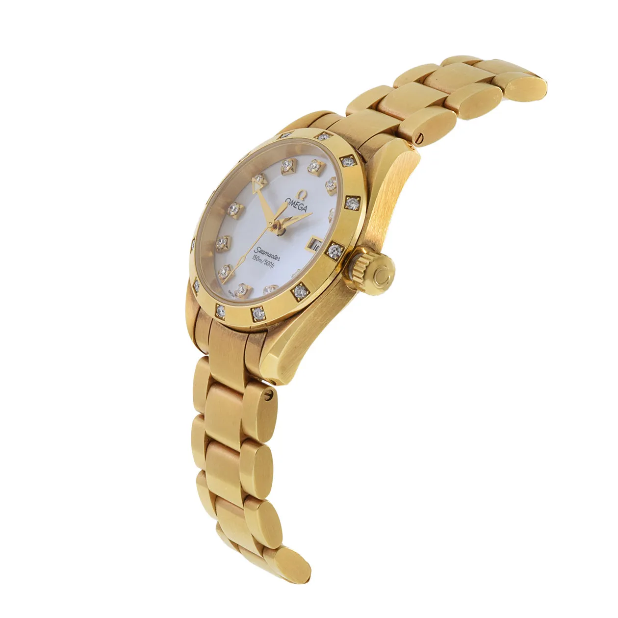 Omega Aqua Terra 18KT Yellow gold watch