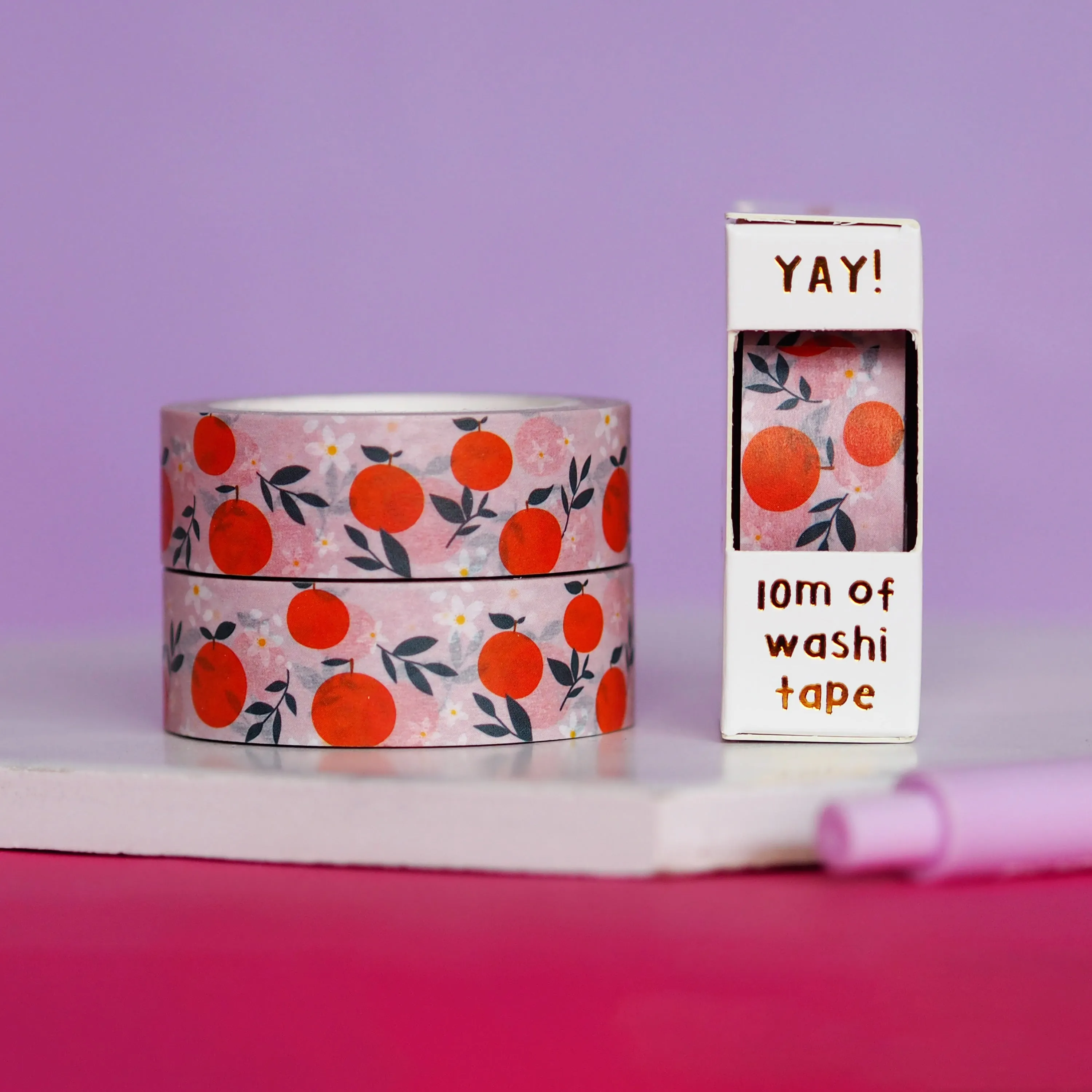 Orange Blossom Washi Tape
