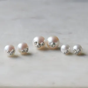 Pearl Ruthie B. Studs with Barnacles