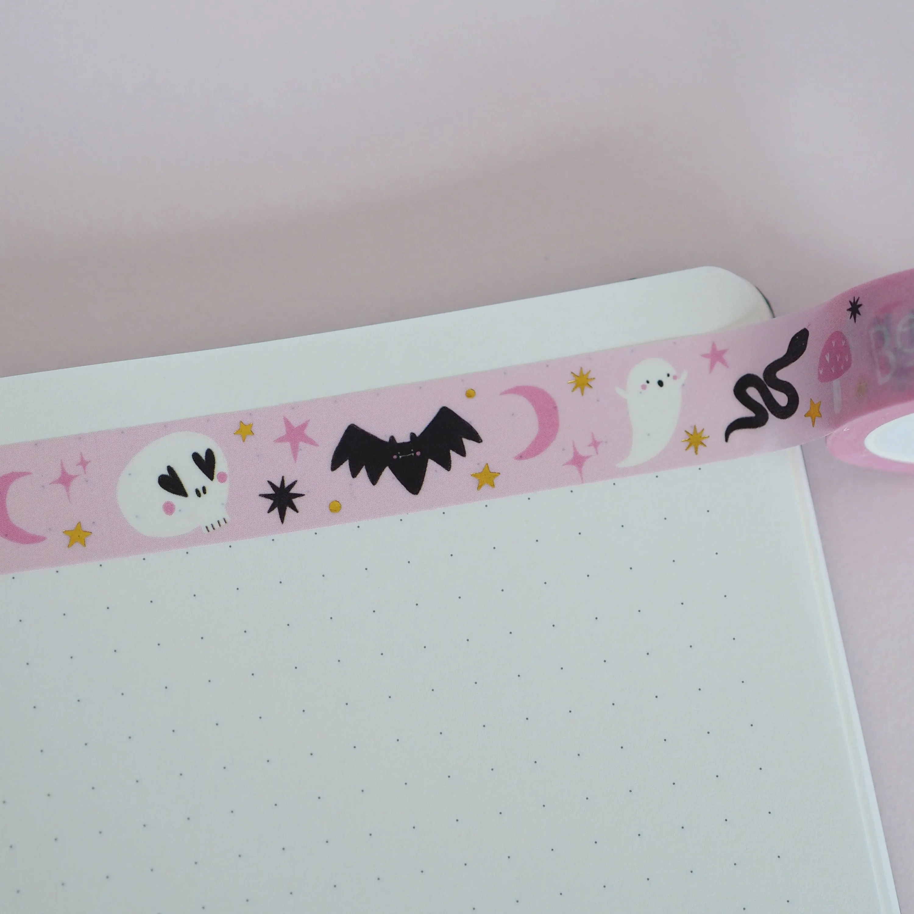 Pink Halloween Doodles Washi Tape
