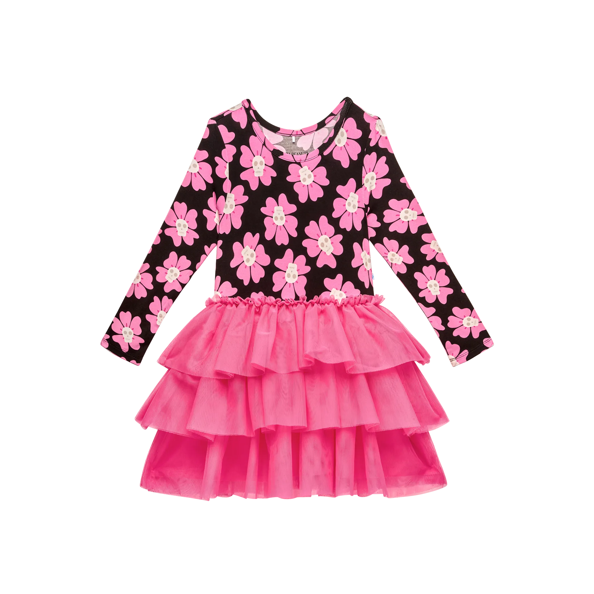 Posh Peanut Halloween Long Sleeve Tulle Dress in Winifred