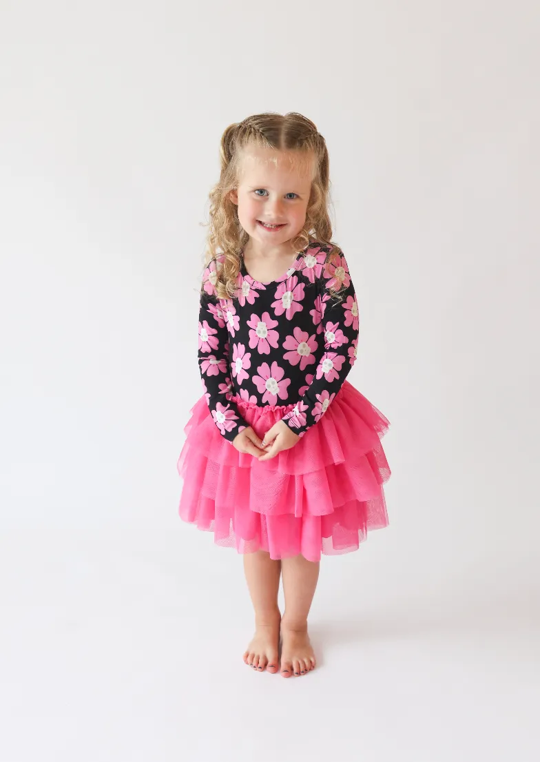 Posh Peanut Halloween Long Sleeve Tulle Dress in Winifred