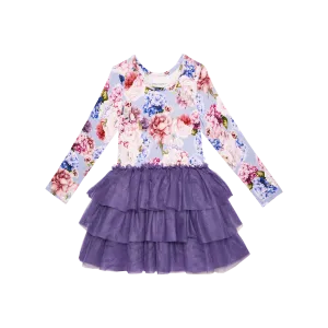 Posh Peanut Long Sleeve Girls Tulle Dress in Annie