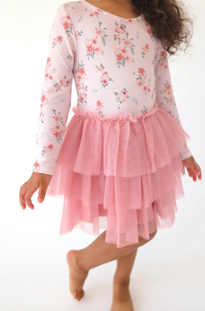 Posh Peanut Long Sleeve Girls Tulle Dress in London