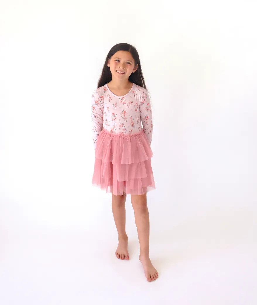 Posh Peanut Long Sleeve Girls Tulle Dress in London