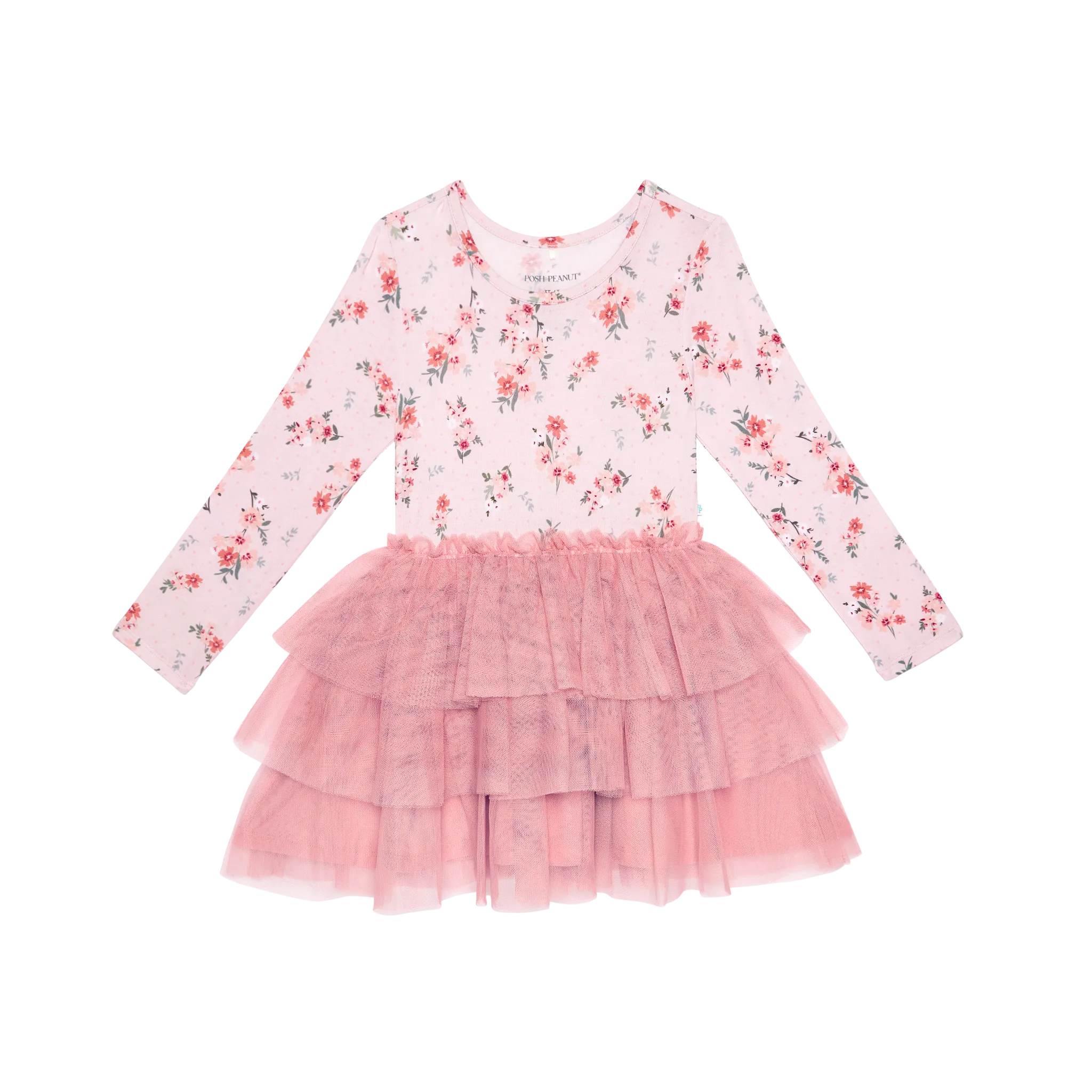 Posh Peanut Long Sleeve Girls Tulle Dress in London