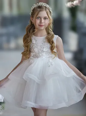 Prettiest In The Room Floral Bodice Communion Dress