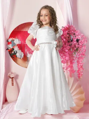 Pure Ivory Dream White Gown for Girls