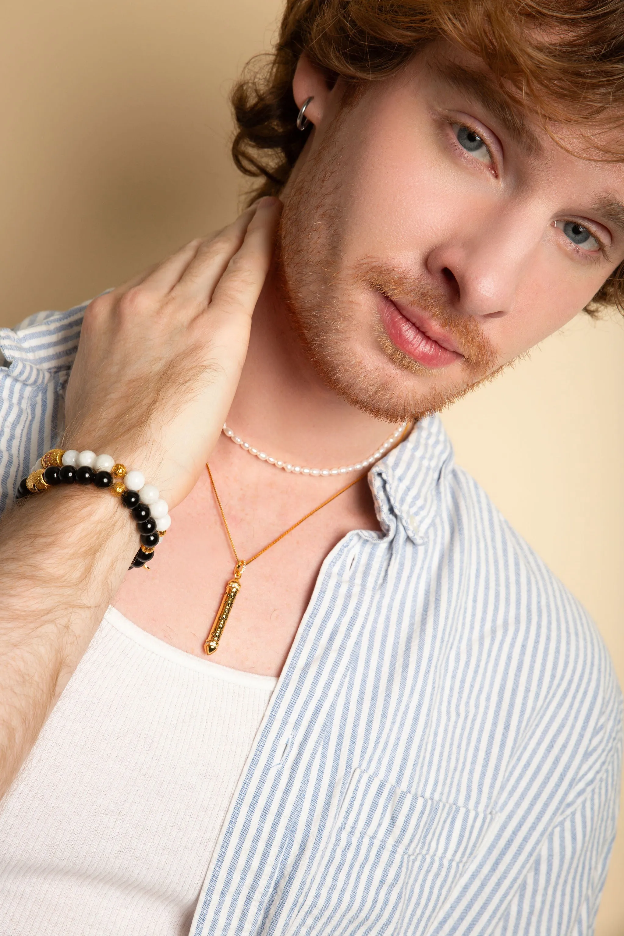 Pure Light Baroque Freshwater Pearl Choker Necklace, 18k Gold Over Sterling Silver