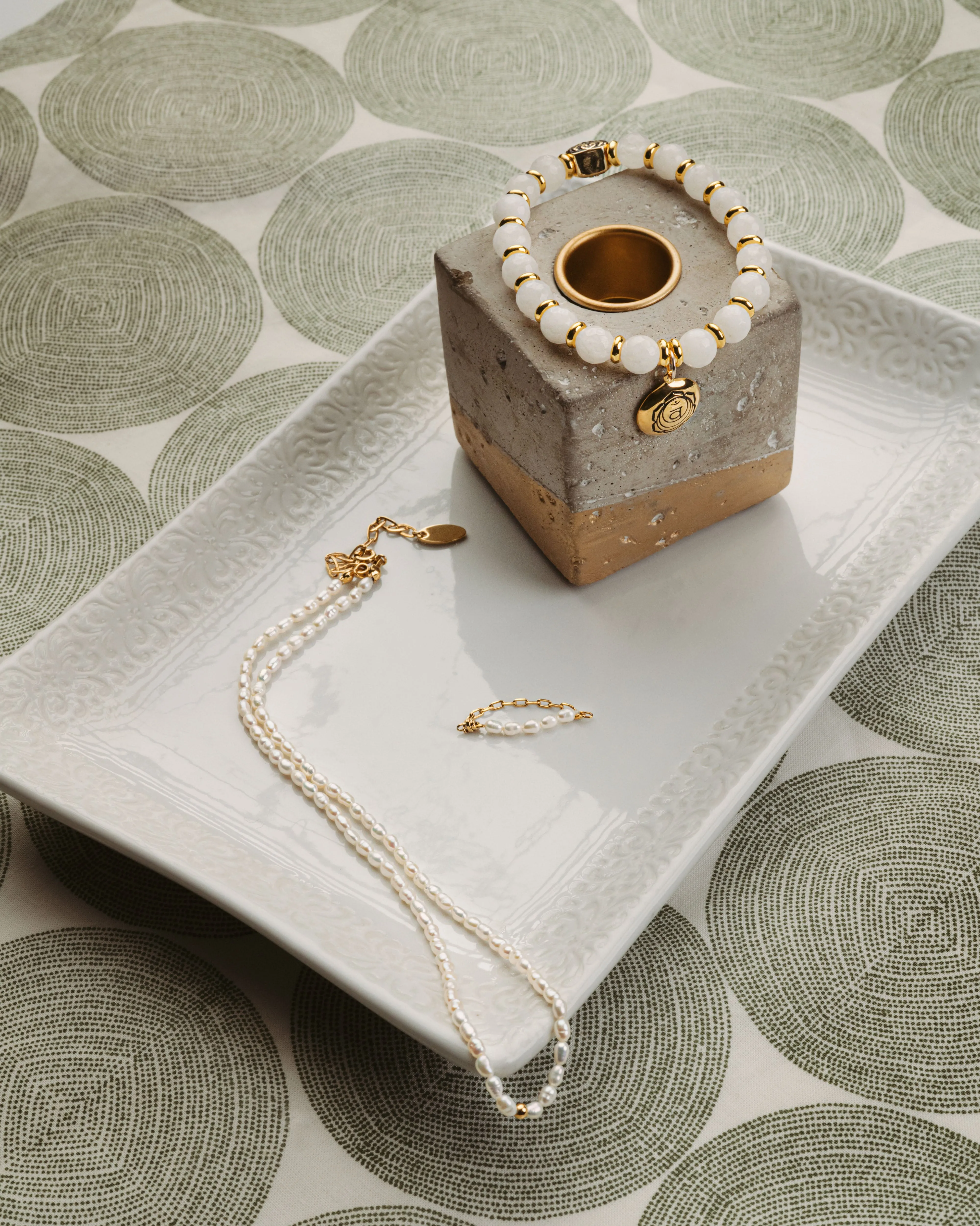 Pure Light Baroque Freshwater Pearl Choker Necklace, 18k Gold Over Sterling Silver
