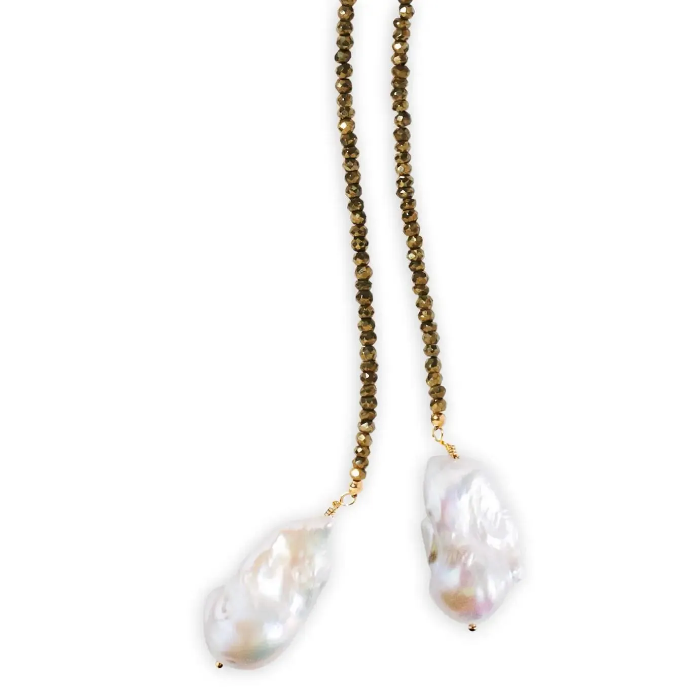 Pyrite Classic Gemstone Lariat