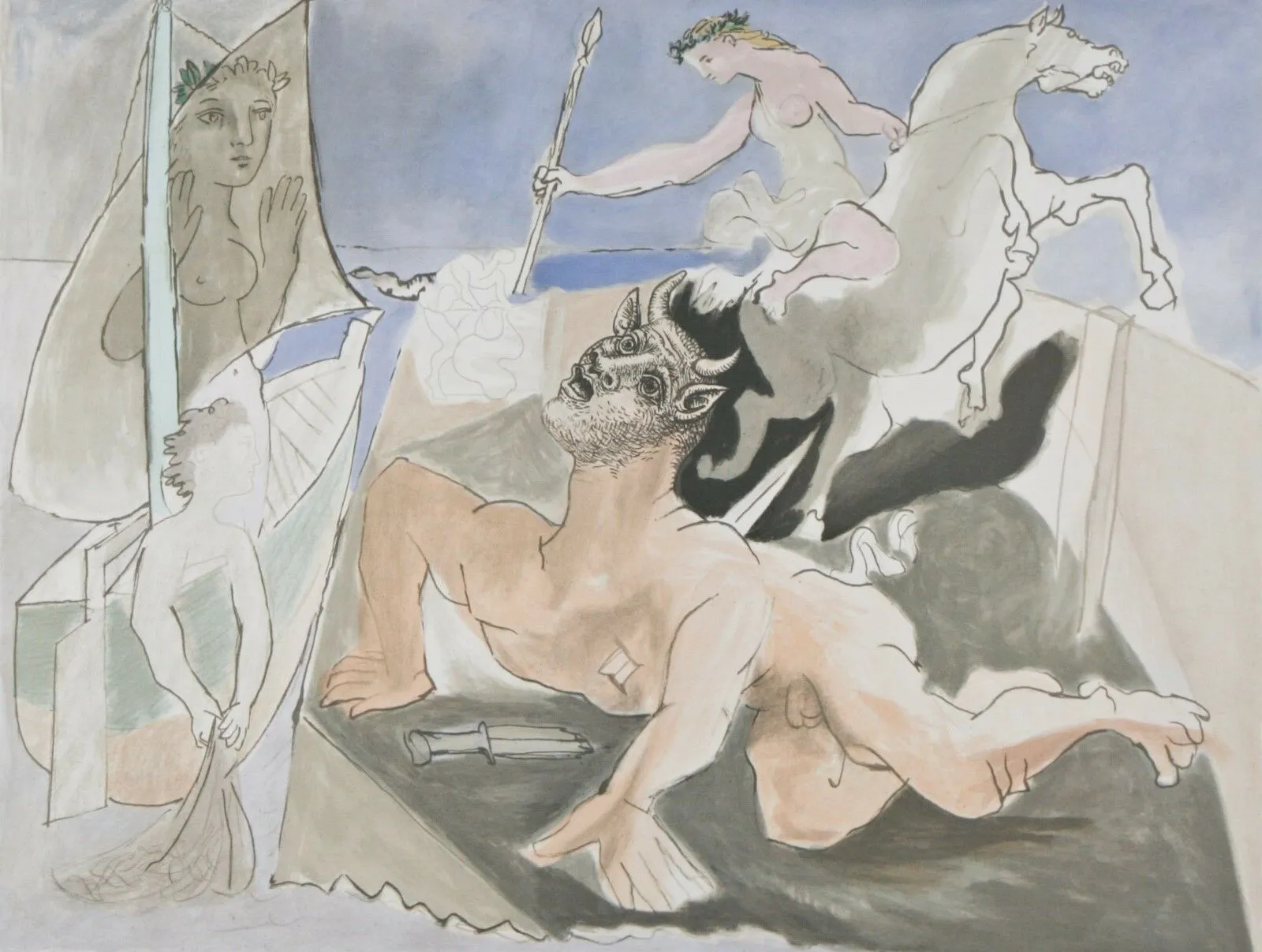 "Composition with Minotaur" from Marina Picasso Estate Ltd Edition of 500 Lithog