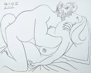"Le Vent d'Arles 26.11.69.IV" By Pablo Picasso Plate Signed Lithograph