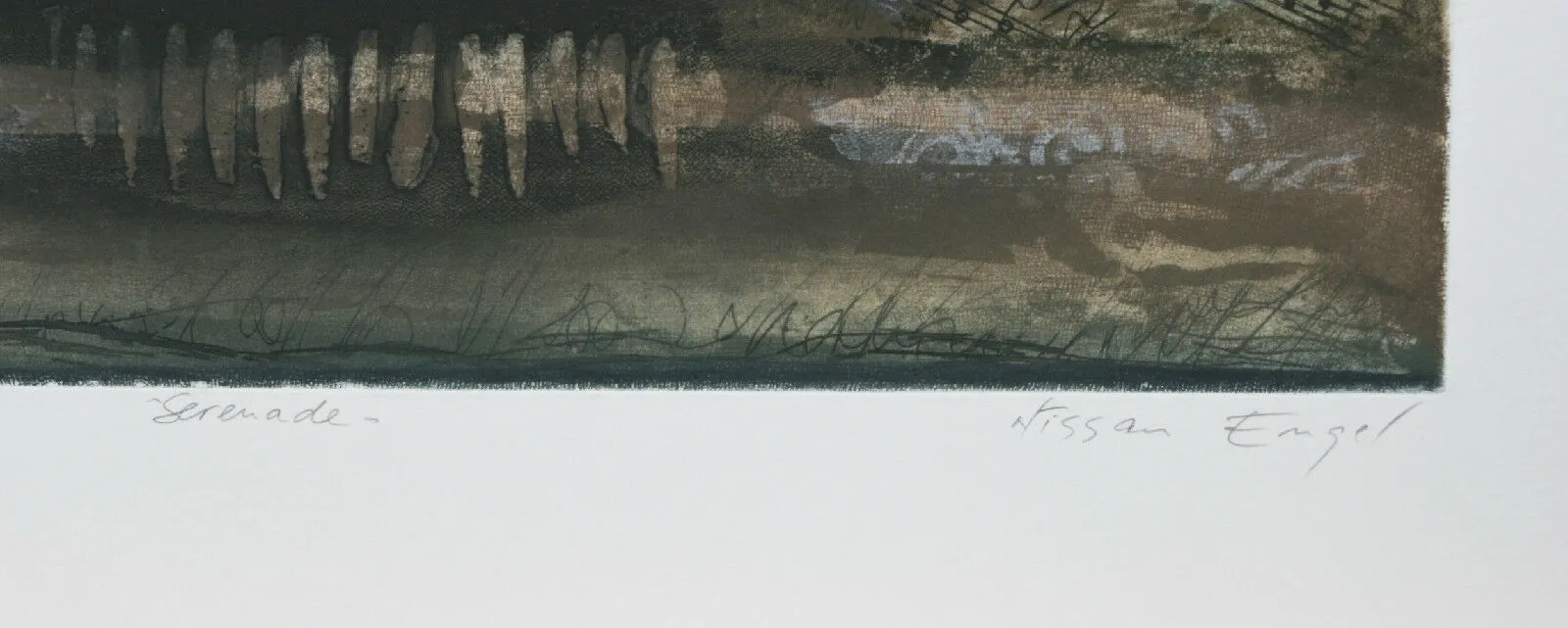 "Serenade" By Nissan Engel Signed Artist's Proof EA Etching & Aquatint w/ COA