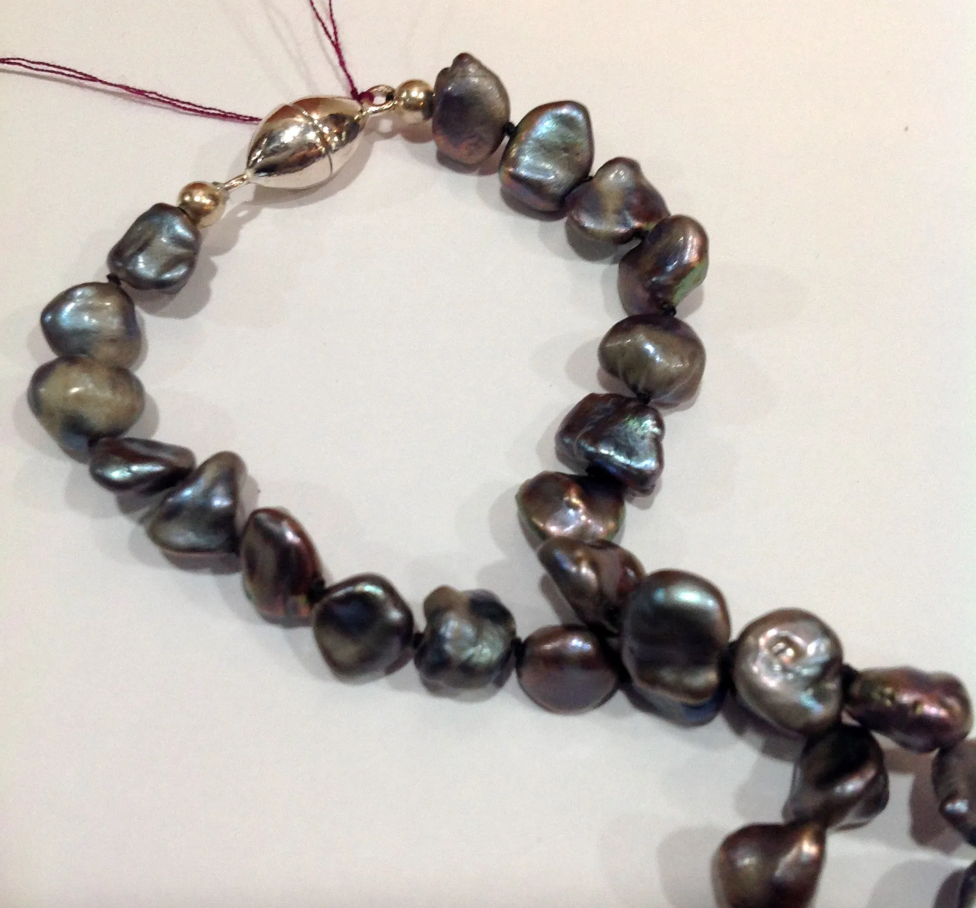 "The Noir Keshi Classic" Freshwater Pearl Necklace