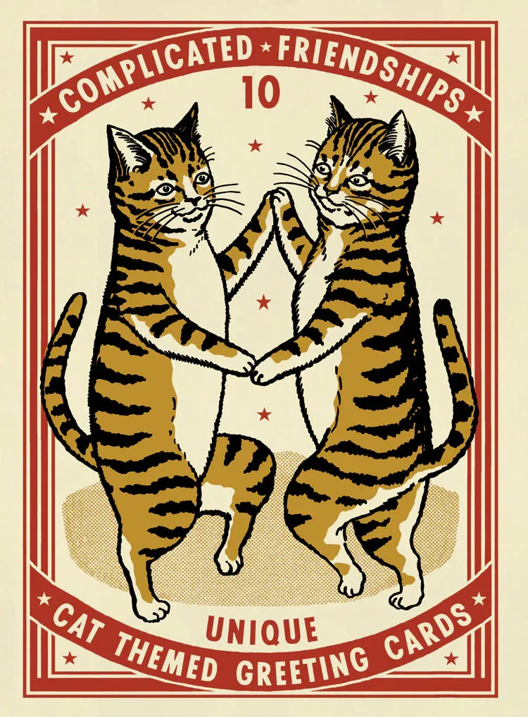 Ravi Zupa |.Cat Complicated Friendship Greeting Cards