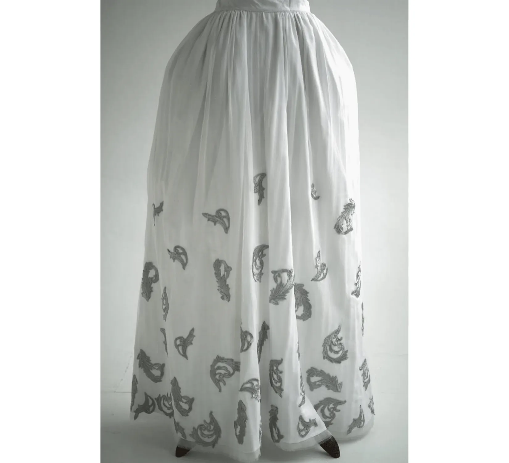 Rococo Outlander Claire silk wedding dress