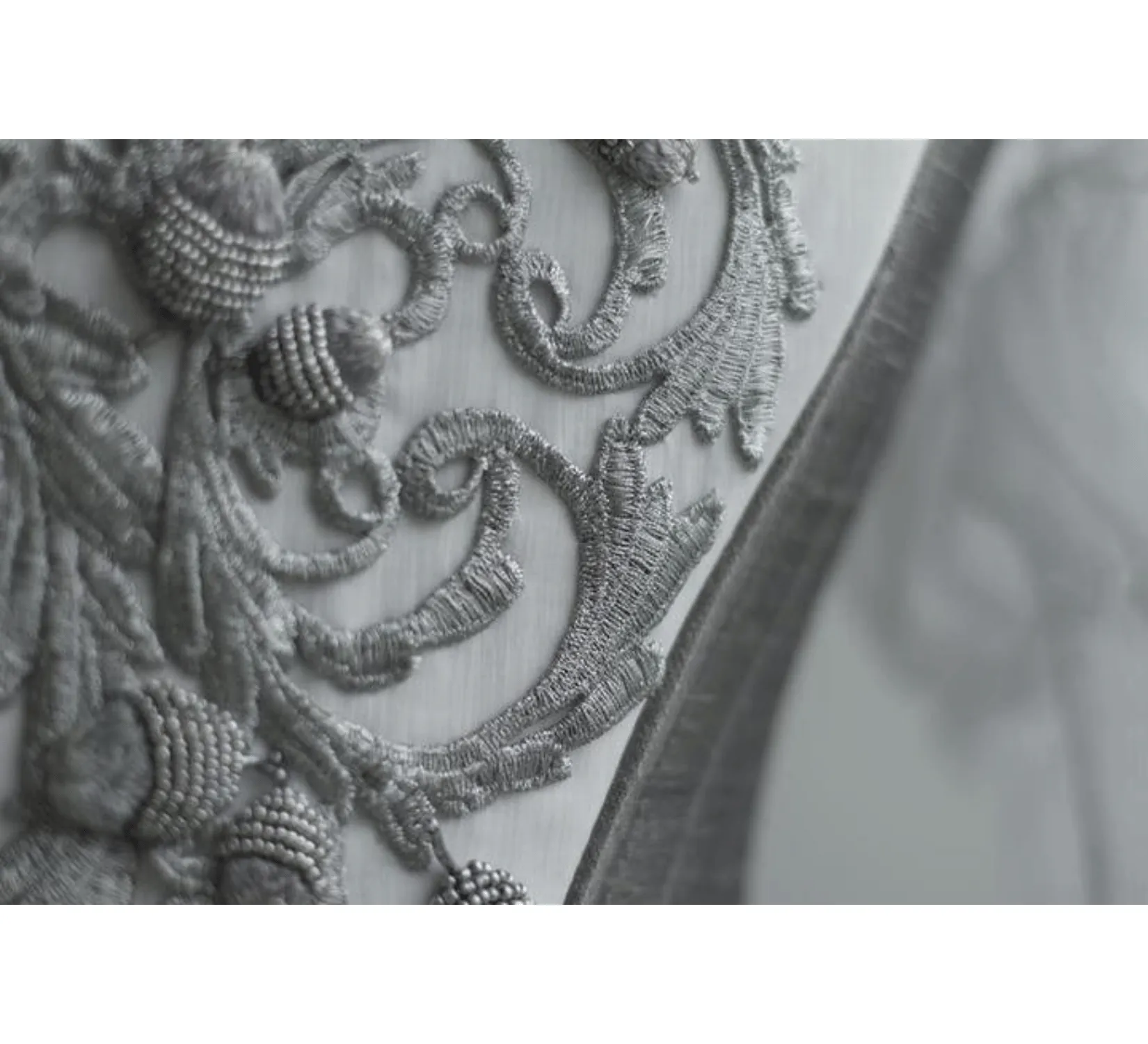 Rococo Outlander Claire silk wedding dress