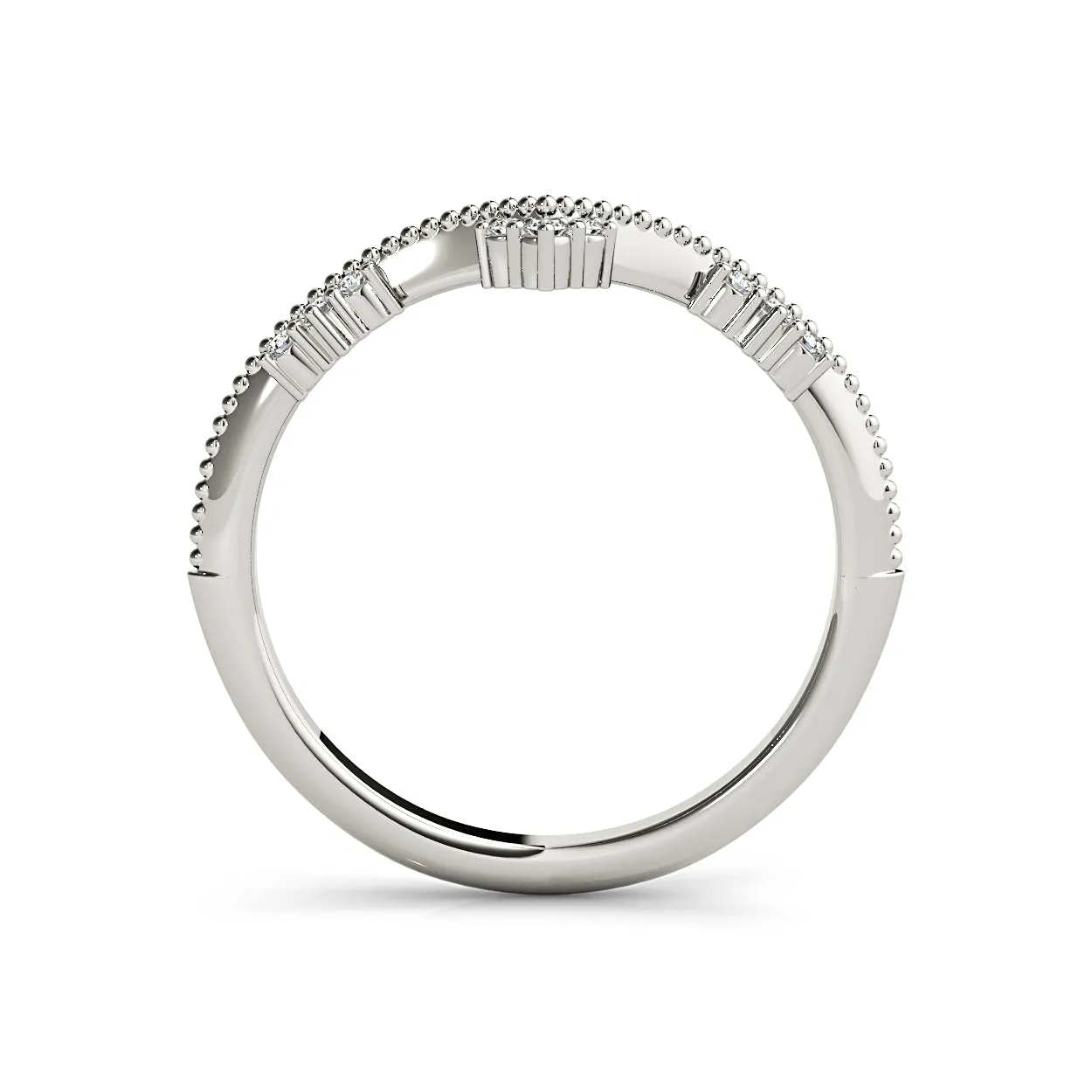Round Diamond Chevron Band