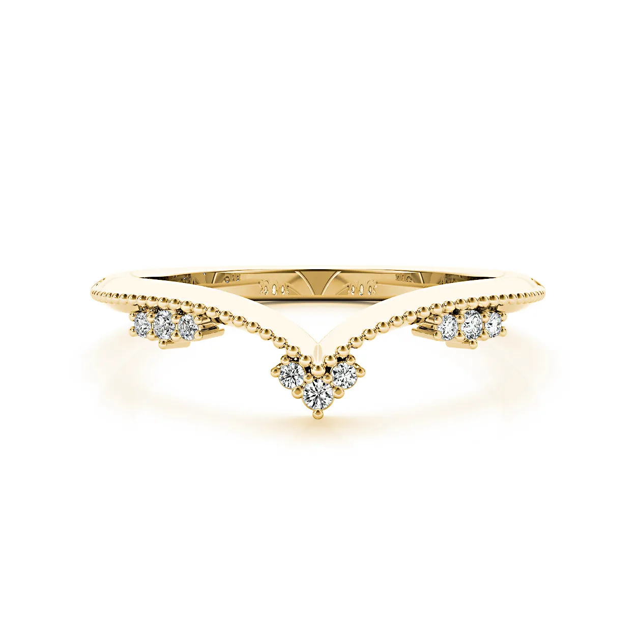 Round Diamond Chevron Band