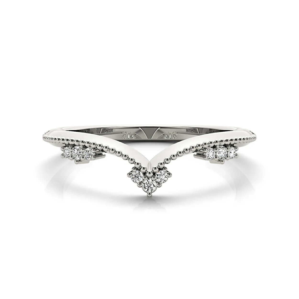Round Diamond Chevron Band