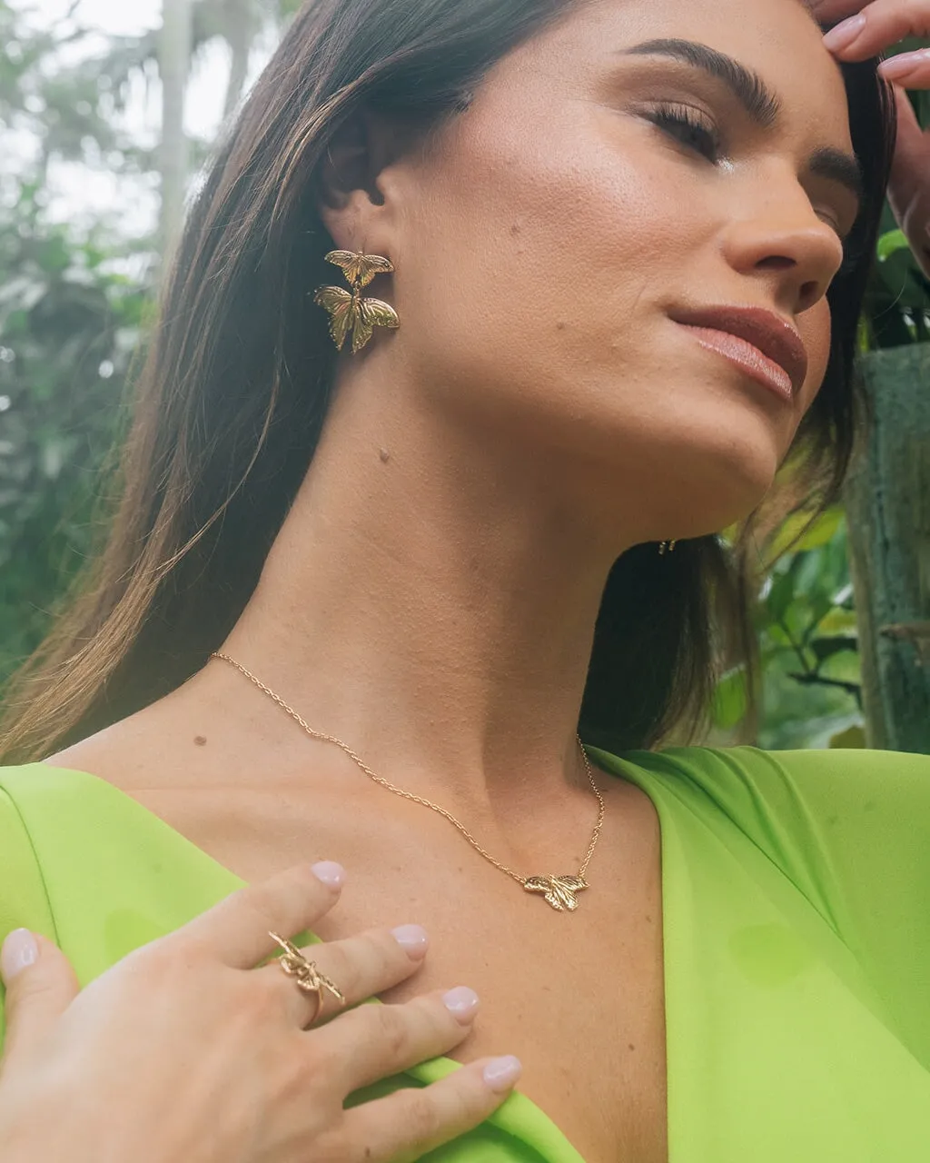 Rowena Butterfly Pendant Necklace