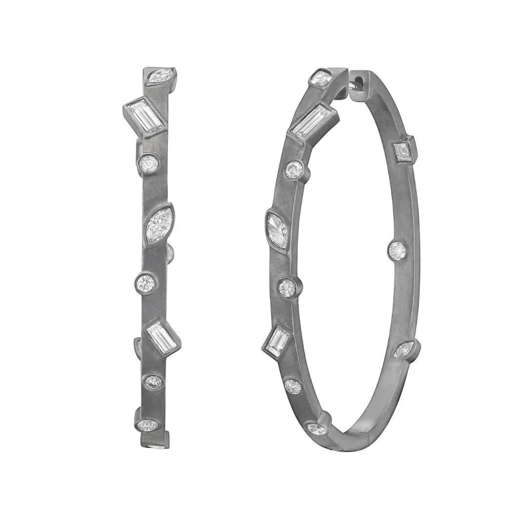 Sable Noir Lukerti Hoops
