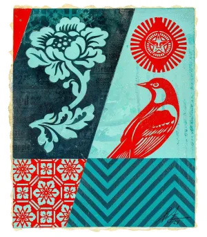 Shepard Fairey | Bird Study (Red)