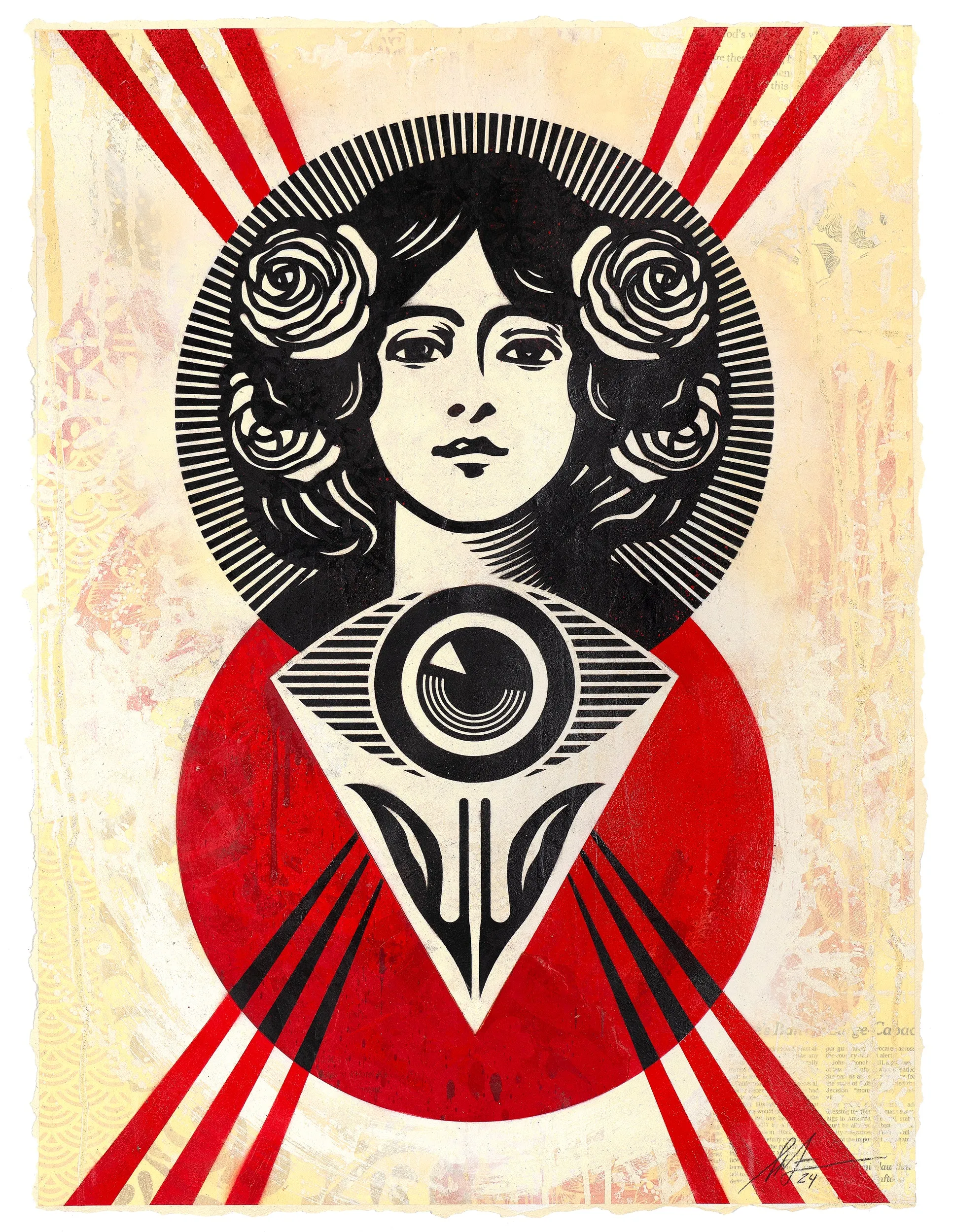 Shepard Fairey | Third Eye Open (Red)