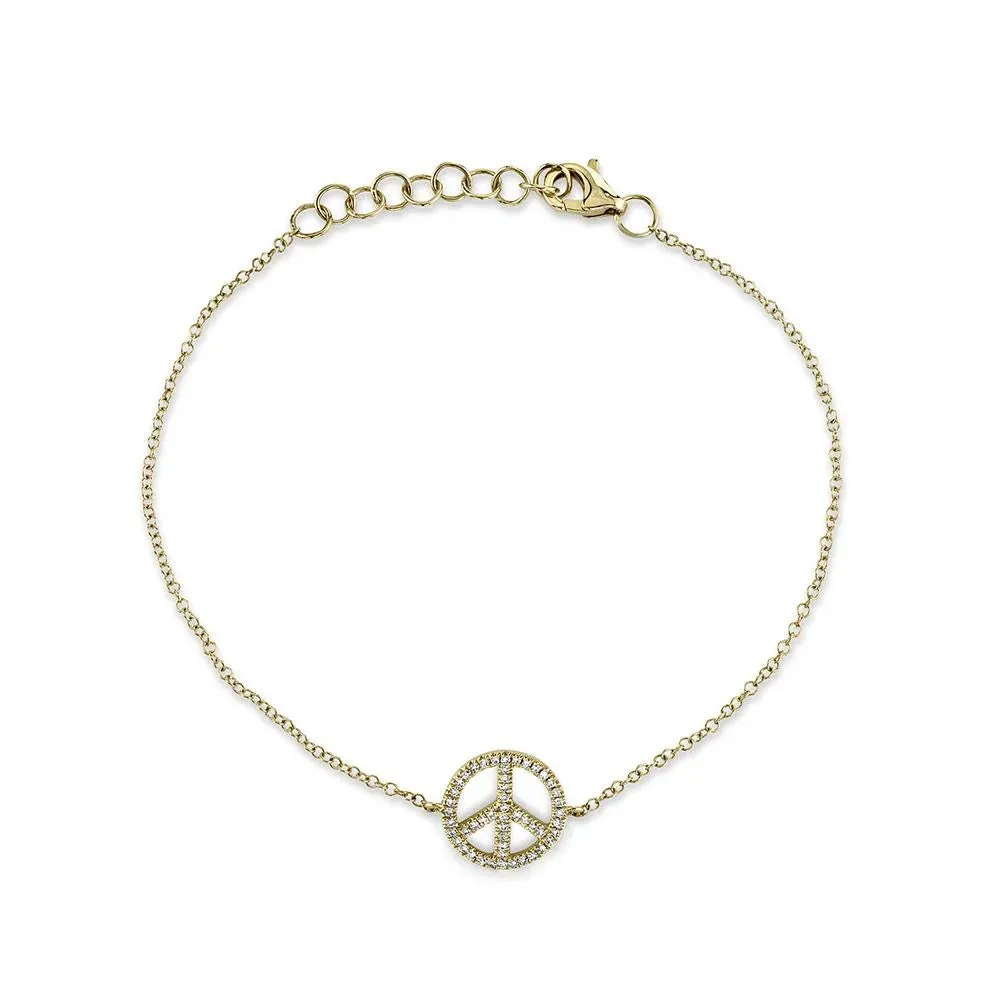 Shy Creation Diamond Peace Bracelet