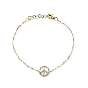 Shy Creation Diamond Peace Bracelet