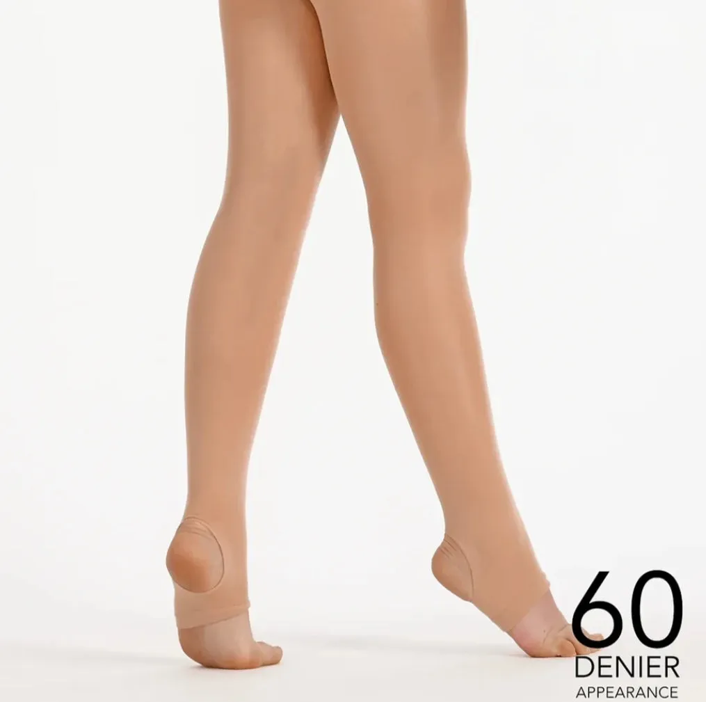 Silky Ladies Tan Stirrup Tights