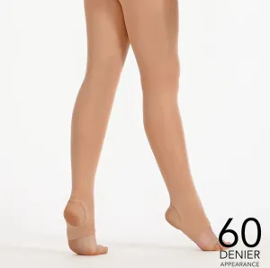 Silky Ladies Tan Stirrup Tights