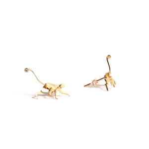 Single Micro Monkey Earrings Right Side