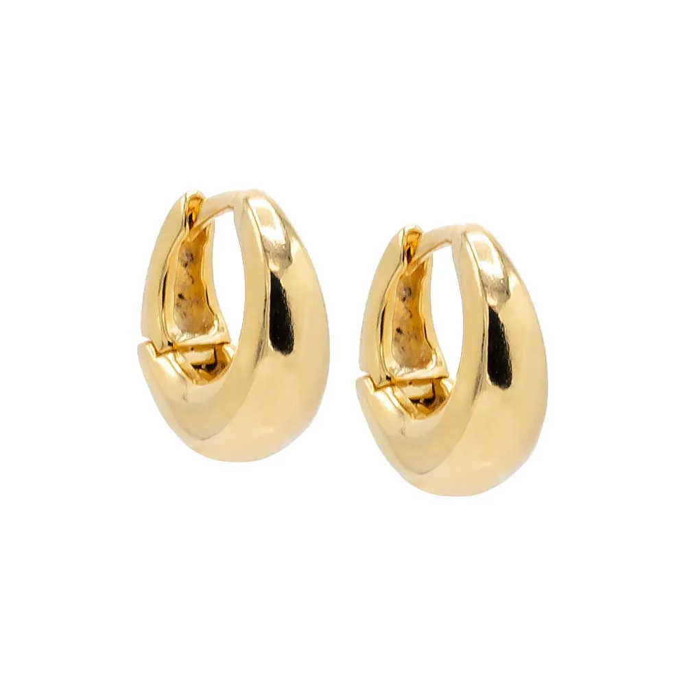 Solid Chubby Graduated Huggie Earring