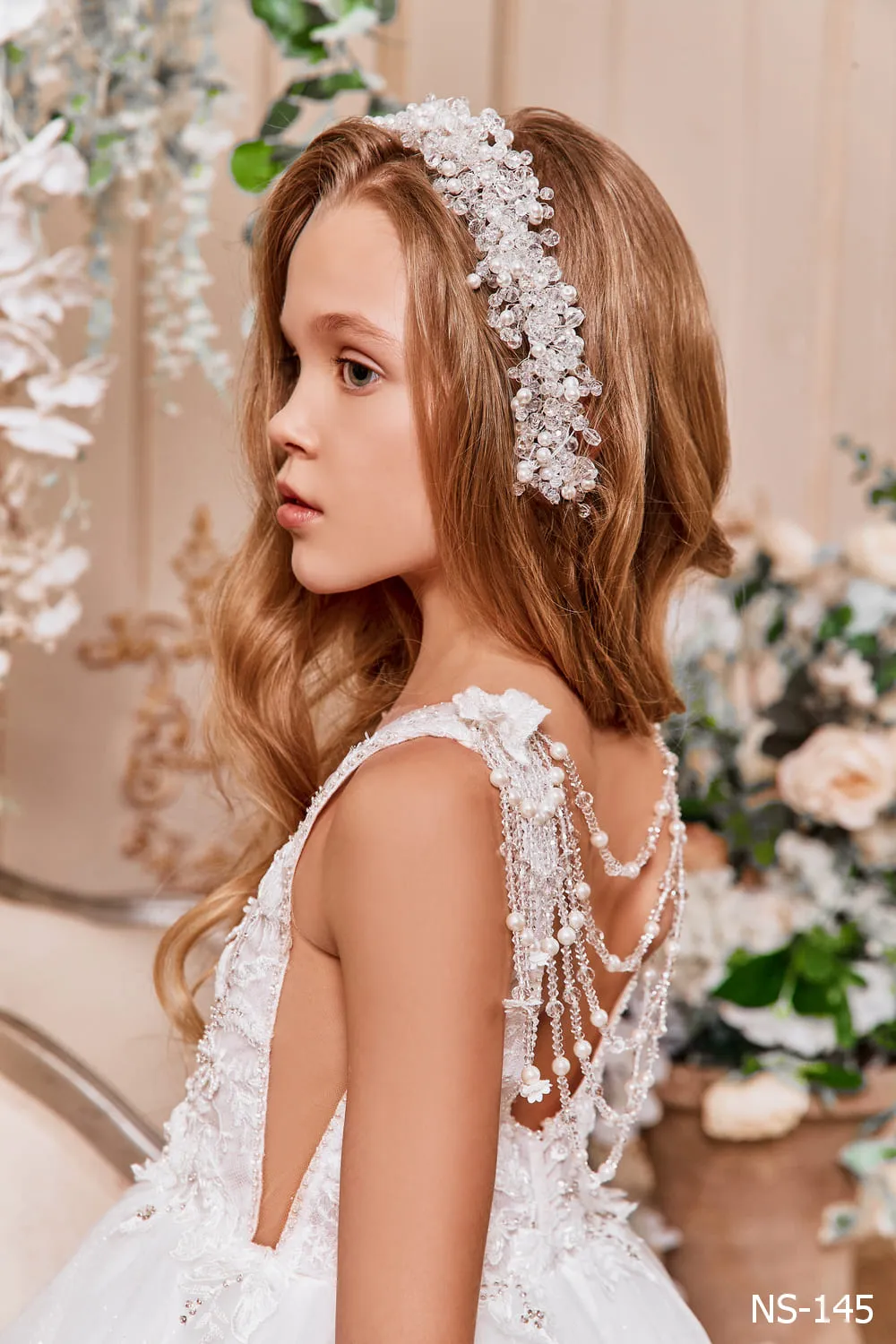 Sparkly Tulle Flower Girl Dress for Destination Wedding