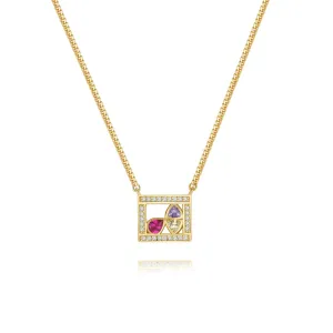 Square Necklace La beauté de l'espoir Collection by Venus